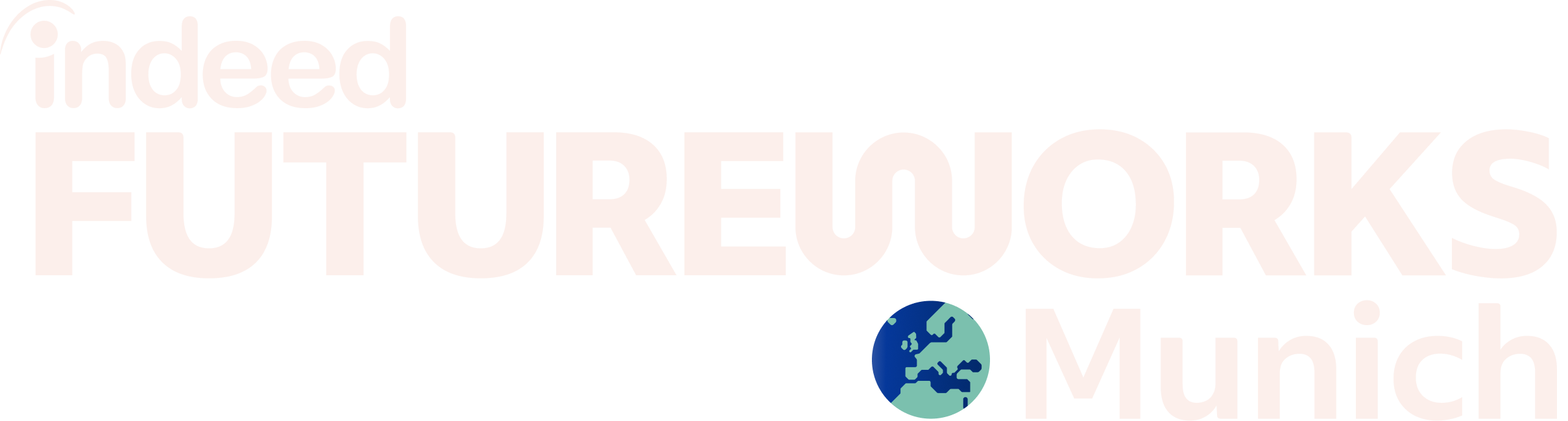 Indeed FutureWorks Munich logo lockup