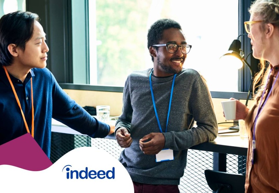 Group of people speaking during a networking session