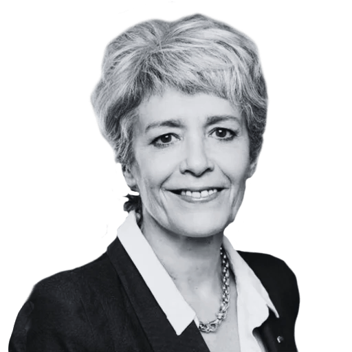 Headshot photo of Claudie Haigneré looking at the camera