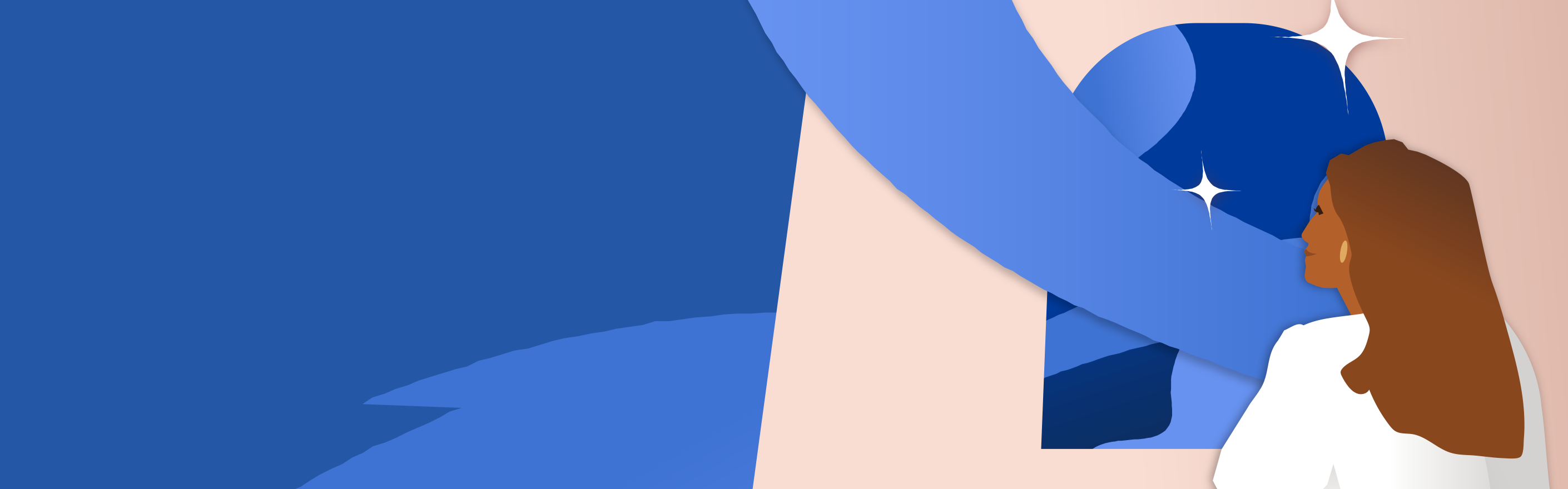 Illustrazione di una donna che guarda alla finestra