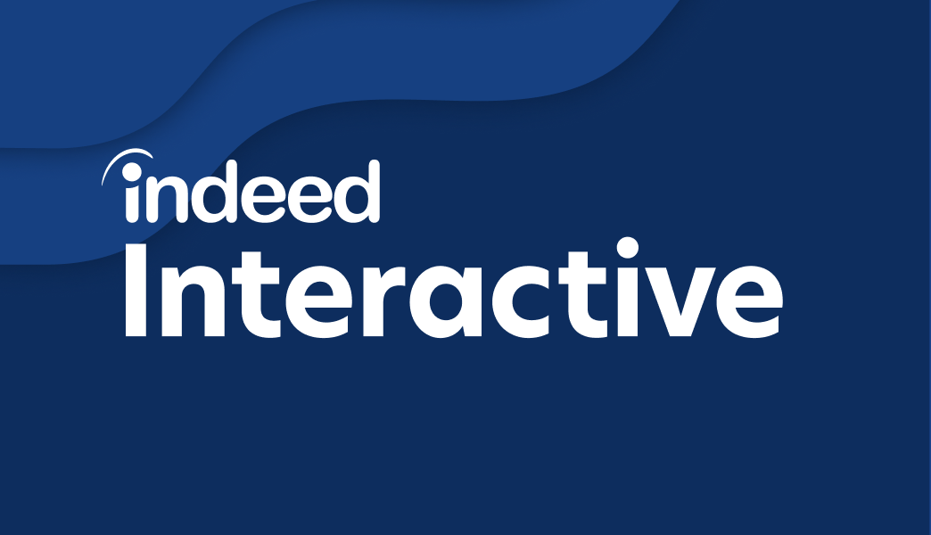 Logo di Interactive su sfondo blu