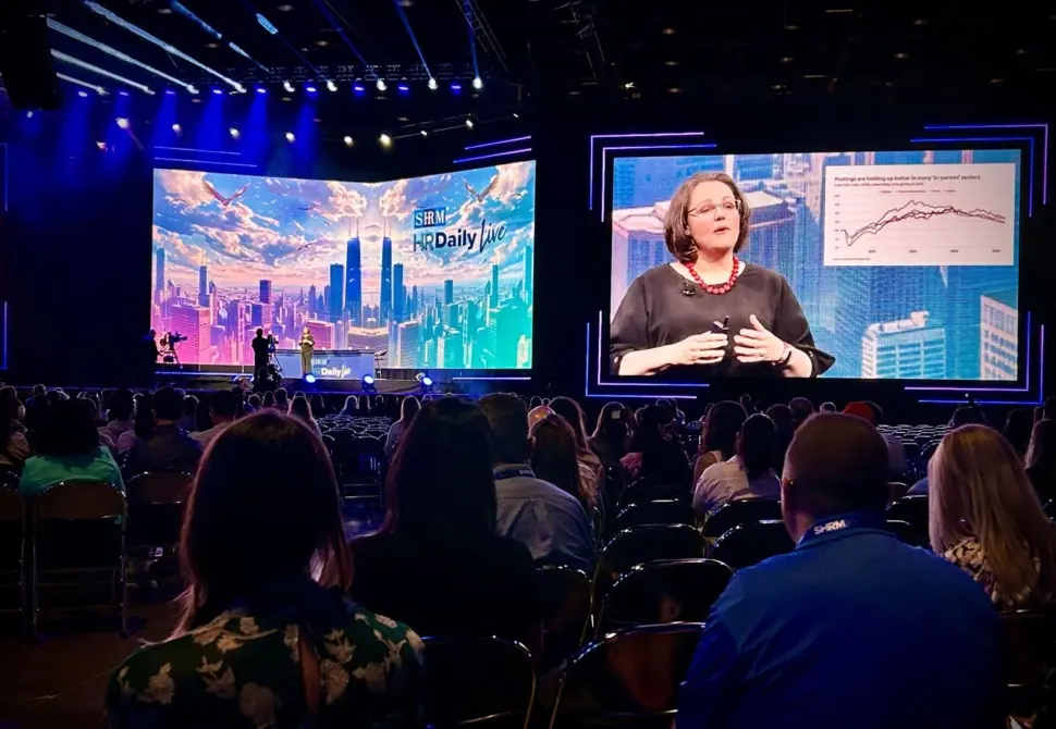 Speakers on stage at SHRM 2024